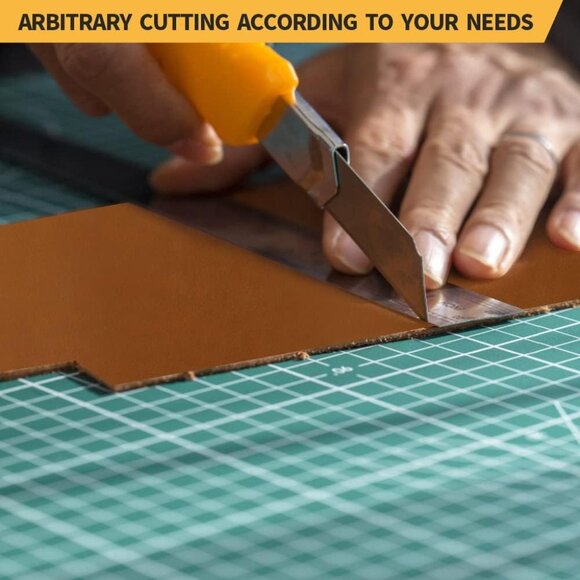 Bourbon Brown Full Grain Leather Sheets 12x24 inch Waterproof Craft Leather - Picture 6 of 7